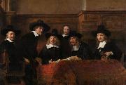 REMBRANDT Harmenszoon van Rijn The Sampling Officials of the Amsterdam Drapers' Guild (mk33) china oil painting reproduction